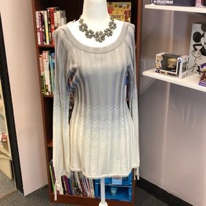 White House Black Market Chevron shimmer sweater